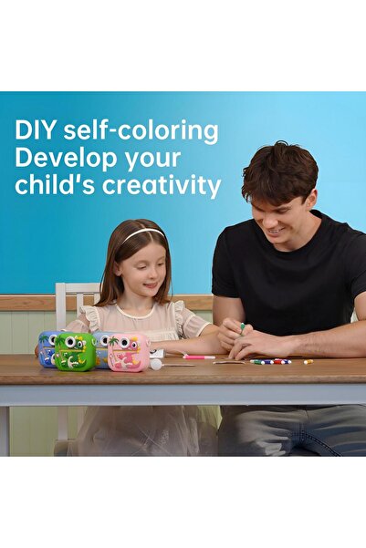 VALA ® P9 Astronaut Kids Instant Print Camera, Dual 48MP, 2.4" LCD, Light Blue