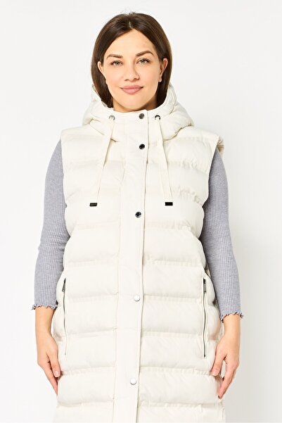 Bcbgeneration Women Plain Vest Jacket, Ivory
