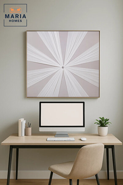 MARIA HOMES Modern Wall Art 100×100 – Abstract Frame & Luxury Wall Decor for Living Room