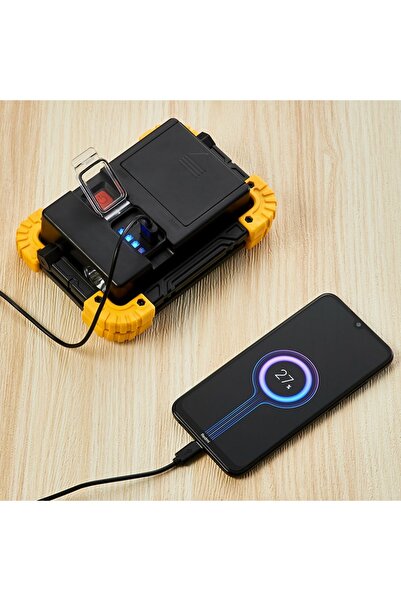 Lawazim LED Camping Lantern Flashlight Portable Outdoor Emergency Light Black