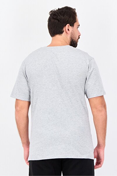 Ellesse Men Sportswear Fit Short Sleeve Outdoor T-Shirt, Heather Grey
