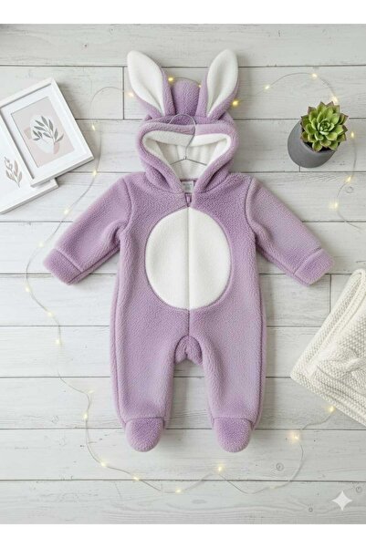 H&C STYLİNG TAVŞAN KULAKLI WELSOFT AYAKLI TULUM