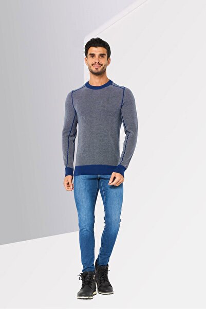 Tommy Hilfiger Men Crew Neck Birdseye Long Sleeve Sweater, Multicolor