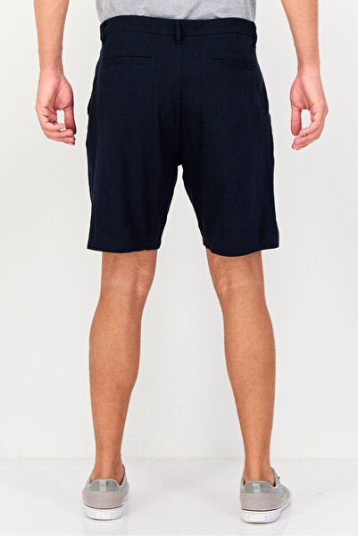 Kenneth Cole Men Regular Fit Solid Chino Shorts, Navy