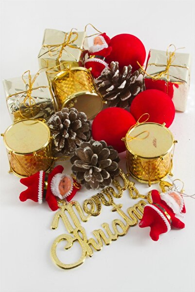 İNLAKECHANDMADE 16 bucăți de decorațiuni pentru brad de Crăciun de dimensiuni...