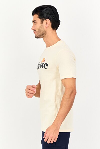 Ellesse Men Sportswear Fit Short Sleeve Outdoor T-Shirt, Cream