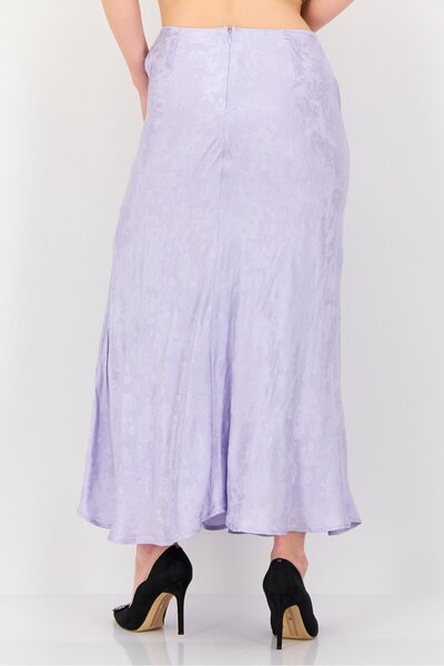 Forever 21 Women Embroidered A-Line Skirts, Lavender