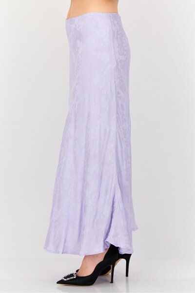 Forever 21 Women Embroidered A-Line Skirts, Lavender