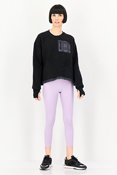 Giordano G-Motion Women Sportswear Fit Long Sleeve Outdoor Sweatshirt, Black