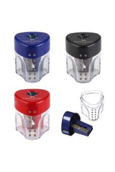 Faber Castell مبراة ذات فتحة واحدة بمقبض أسطواني