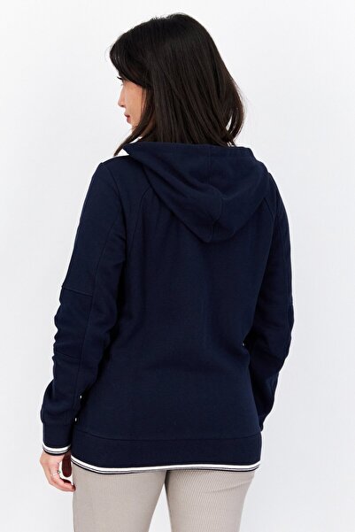 Alfa Romeo Women Sportswear Fit Long Sleeves Brand logo Racing Hoodie, Navy