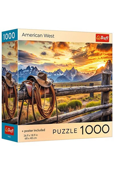 Trefl Puzzle 1000 colectia sua vestul american poster inclus
