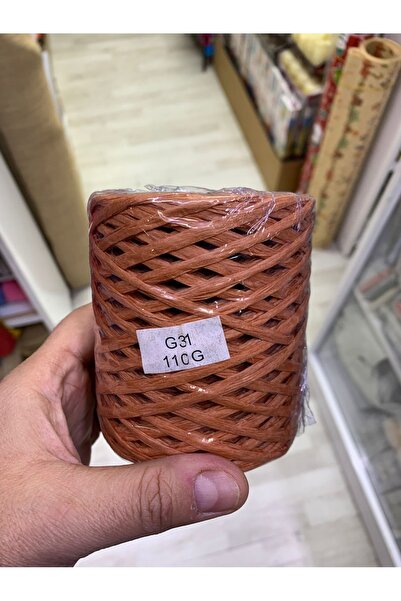 Rengarenk tuhafiye ve hobi Natura Raffia Rafya Şapka Çanta Kağıt İp 100 gr