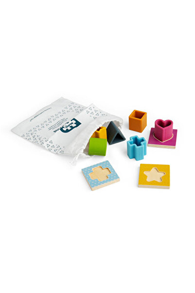 BIGJIGS Toys Sensory game with shapes - Feel and find