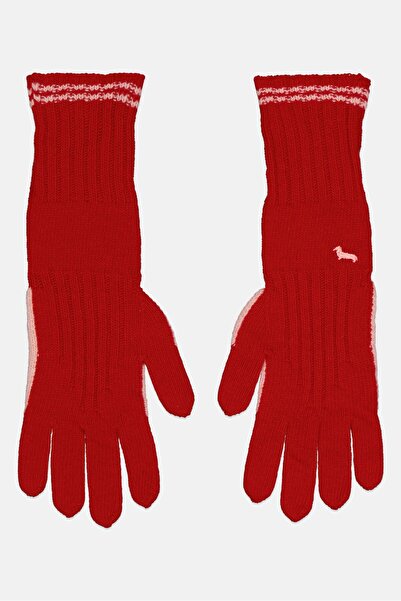 Harmont & Blaine Women 1 Pair Embroidered Logo Gloves, Red