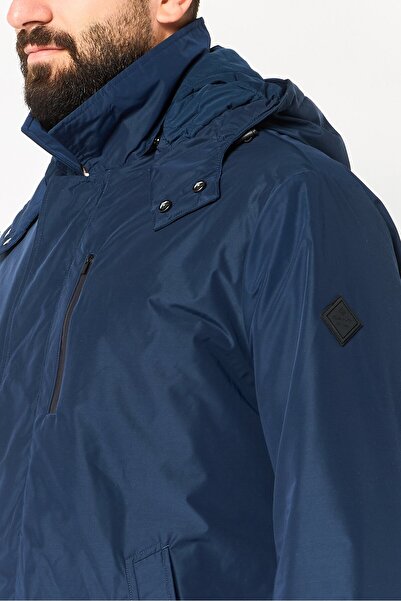 Gant Men Plain Long Sleeve Parka Jacket, Navy