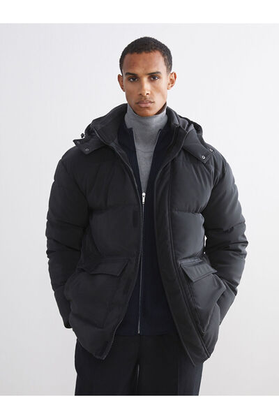 LC Waikiki Standard Mold Hooded Men's Coat