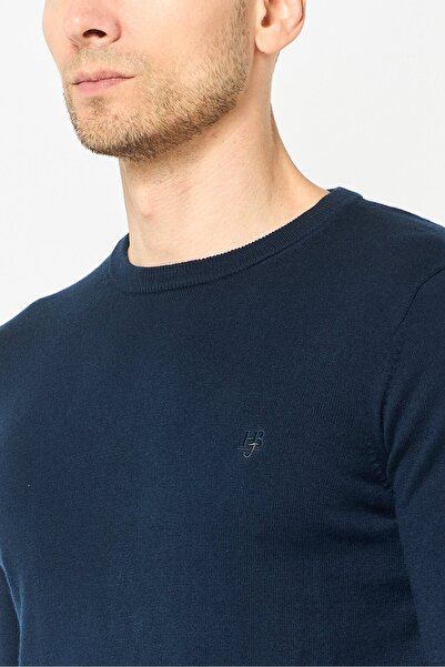 Harmont & Blaine Jeans Men Crew Neck Brand Logo Sweater, Navy