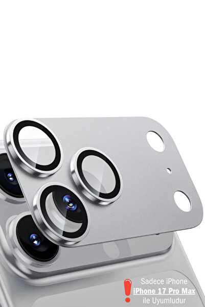 Evax iPhone 17 Pro Max Compatible 3m Full Coverage Water Dust Proof Metal Sheet Glass Camera Lens Protector