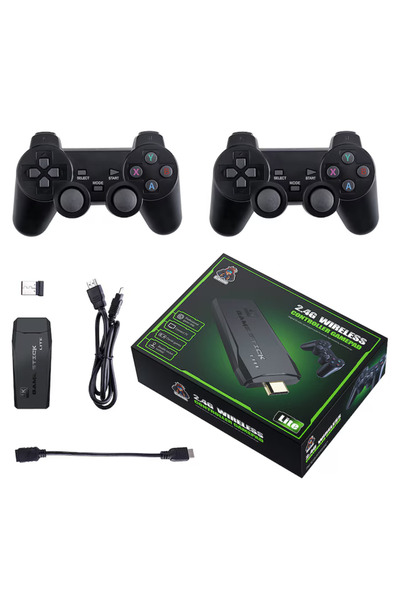 APF Tip stick consolă retro - 10.000 de jocuri video, compatibil cu 9 emulato...