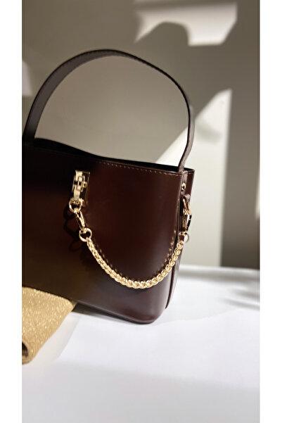 lisa LACHAİNE zincir detaylı uzun askılı el çantası