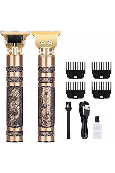 MeK Fine Professional Electric Shaver & Hair Clipper, Stainless Steel, Titanium Ceramic T-Blade, USB