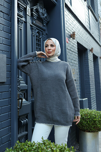 luazul Shepherd Embroidered Knitwear Sweater