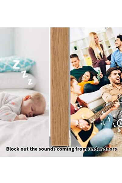 BULLGA 100cm Gray Door Bottom Protective Seal Strip, Windproof, Dustproof, and Noise Resistant