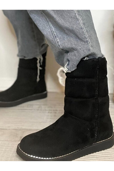 apelles Shoes Luiz Black Suede Long Boots Heel Height 3 cm