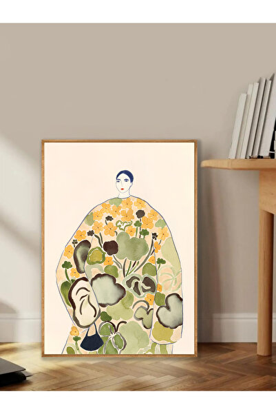 Tuba Decor Tablo dintr-o singură bucată cu rame din lemn pentru sufragerie, s...