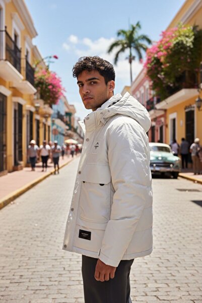 zhrcollection Men's Thermal Lined Waterproof Winter Coat – Thermostatic, Regular Fit