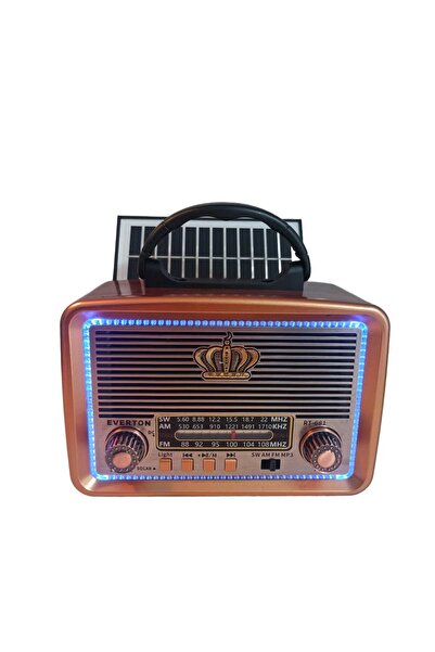 Nostalji Led Detay Radyo,Ahşap Görünüm Nostaljik Radyo