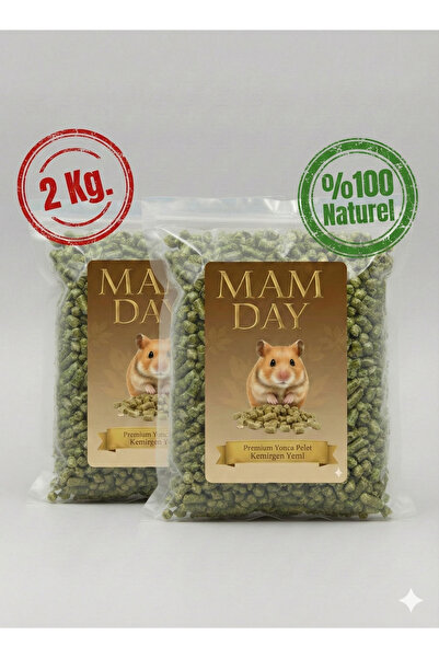 Mam Day Premium Yonca Peleti Kemirgen Yemi Tavşan, Chinchilla, Ginepig, Hamst...