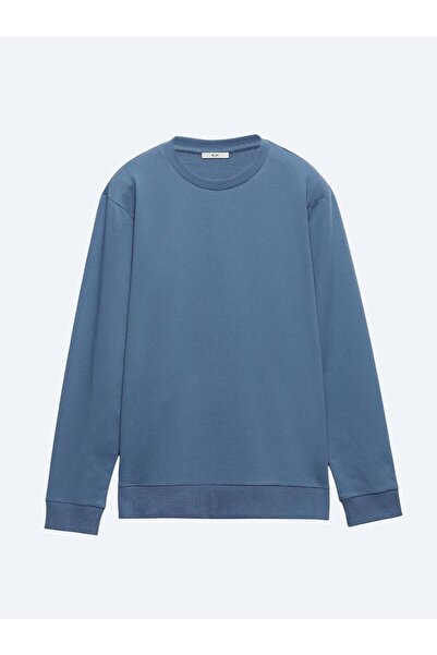 Kip Indigo Crew Neck Sweatshirt