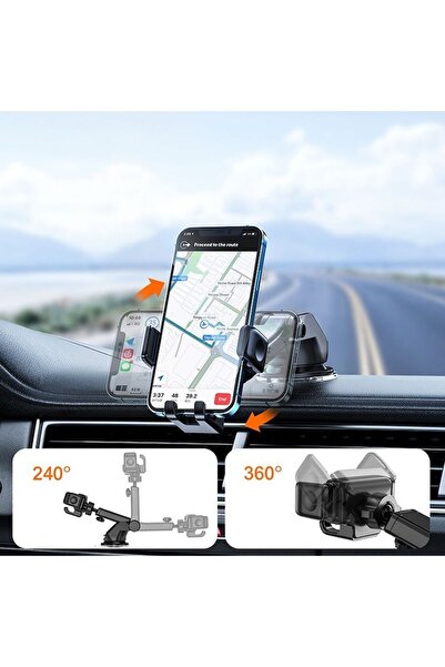 Joyroom JR-ZS283 Dashboard Car Mount, 360° Rotation, Black