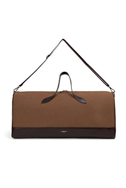 Cacharel Unisex Mink Leather Mixed Travel Bag