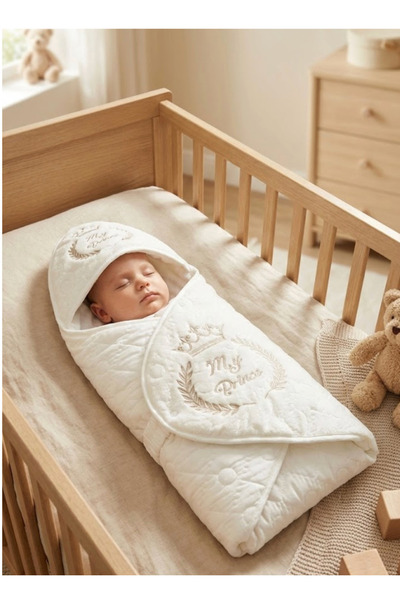 Rain Baby Baby Swaddle My Prince Written on It Cute Baby Boy Swaddle