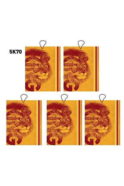 Jethızında 5'li Set Aslan Tasarımlı Dekoratif Oto Araç Kokusu Ve Aksesuarı