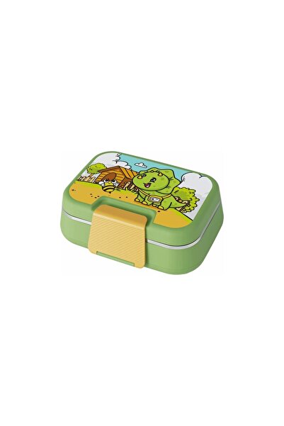VENON Dinosaur Green 🦕   Steel Lunch Box 1030 ml Lunch Box 2 Compartments Stainless Steel