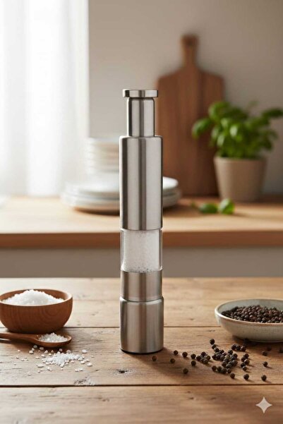 NaviRa Home مطحنة ملح وفلفل من الفولاذ المقاوم للصدأ عالية الجودة