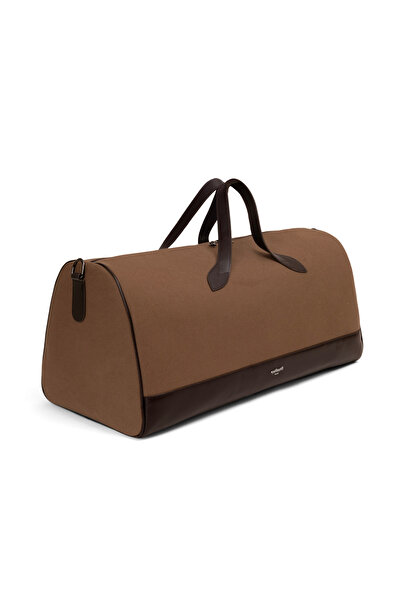 Cacharel Unisex Mink Leather Mixed Travel Bag