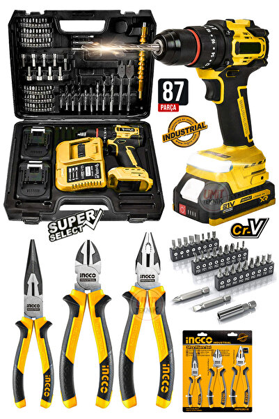 PROXTECH Profesyonel Kömürsüz Turbo 87 PCS | Pense | Yankeski | Kargaburun | ...