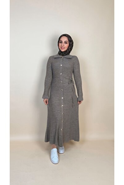 luazul Vienna Knitwear Corded Fabric Dress