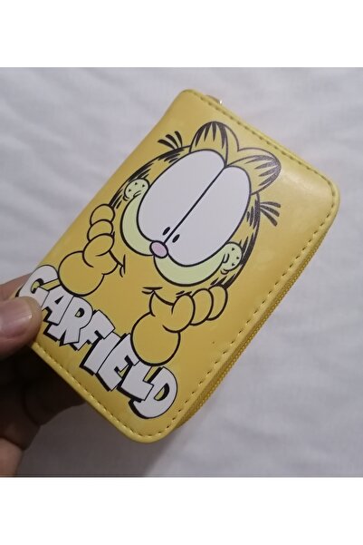 OWLBAG COMPANY Owl Bag Cute Cat Garfield Patterned Design Faux Leather Wallet