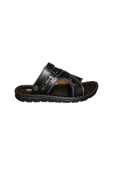 WDA Men’s Black Comfort Sandals with Cushioned Sole