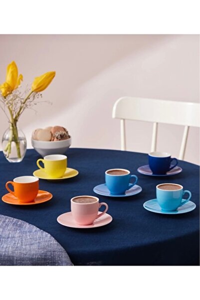 QUEENELA Karaca Rengin Coffee Cup Set