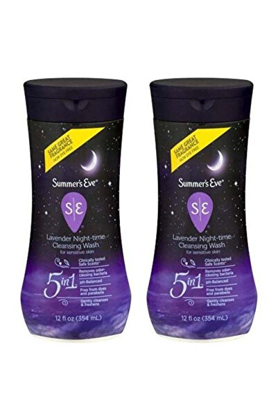 Summer's Eve غسول التنظيف الليلي باللافندر، عبوتان، 354 مل