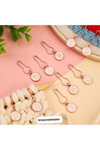 biroyuncakatolyesi 10 LU ÖRGÜ SAYICI YER BELİRLEYİCİ ÖRGÜ İŞARETLEYİCİ