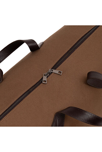 Cacharel Unisex Mink Leather Mixed Travel Bag