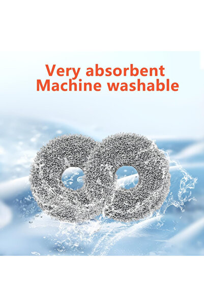 RotRever 2 Pcs Mop Cloth Replacement Set Compatible with Roborock Qrevo S / Qrevo Pro / Qrevo Maxv / Qrevo Plus